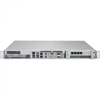 Supermicro SuperChassis 515-R407 – 1U stelažinis korpusas STD ir WIO plokštėms, 2 x 2,5 colio diskų vietos, 4 x PWM ventiliatoriai, 2 ventiliatoriai AOC aušinimui, maitinimo blokas 400 W, 43 x 437 x 429 mm
