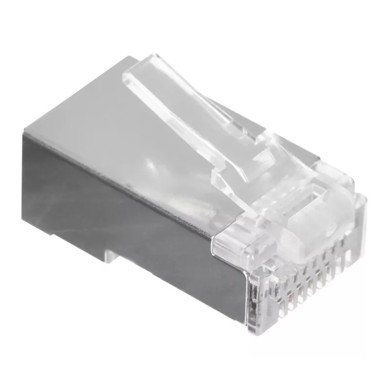 LANBERG PLS-5000EZ RJ-45 kištukas, Cat5e, F/UTP (FTP), pilka, 100 vnt.