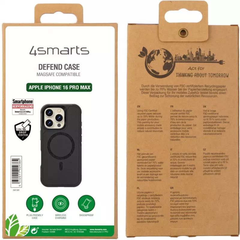 4smarts Defend Dėklas Apple iPhone 16 Pro Max su MagSafe