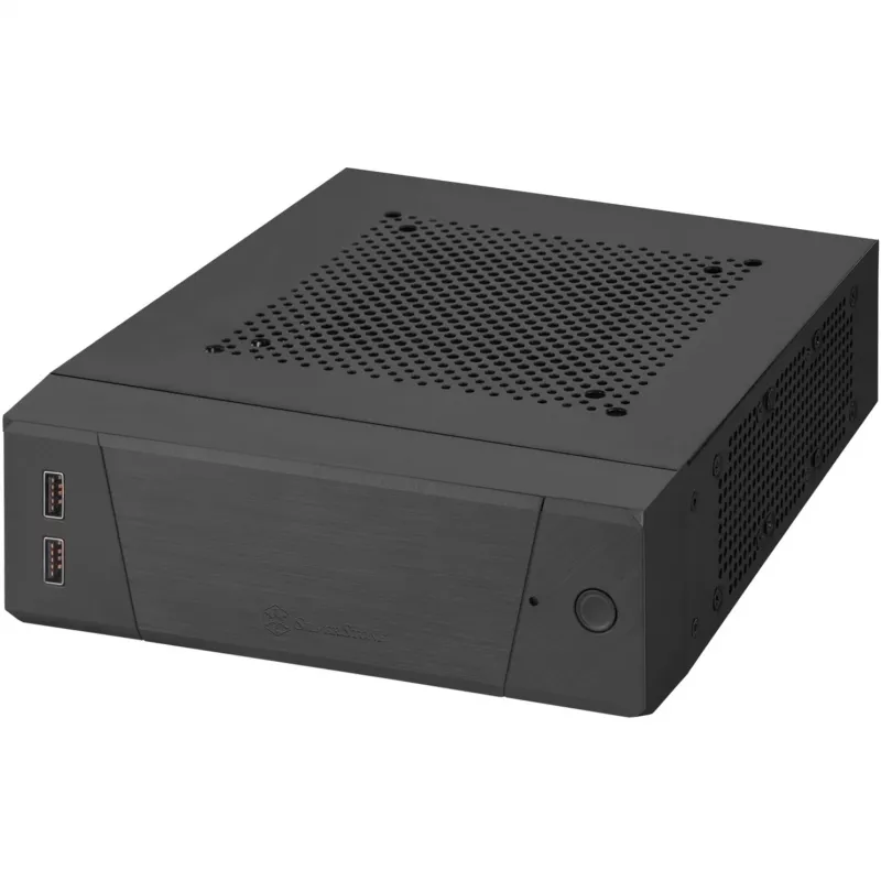 SilverStone MILO ML10 - USFF - Mini-ITX korpusas - be maitinimo šaltinio - Juodas - USB/Audio (SST-ML10B)
