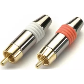 Kindermann KIN 7489000212 RCA (Cinch) kištukų rinkinys – raudoni ir balti garso jungtys
