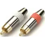 Kindermann KIN 7489000212 RCA (Cinch) kištukų rinkinys – raudoni ir balti garso jungtys