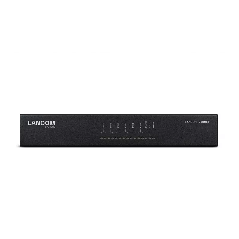 LANCOM 2100EF - SD-WAN šliuzas su šviesolaidžiu ir eternetu - 1GbE, 2.5GbE - 1U - debesimi valdomas - stalinis/stovo montavimas (61109)