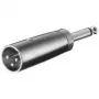 Wentronic Goobay adapteris XLR kištukas (3 kontaktai) > jack 6,35 mm kištukas (2 kontaktai, mono) (27452)