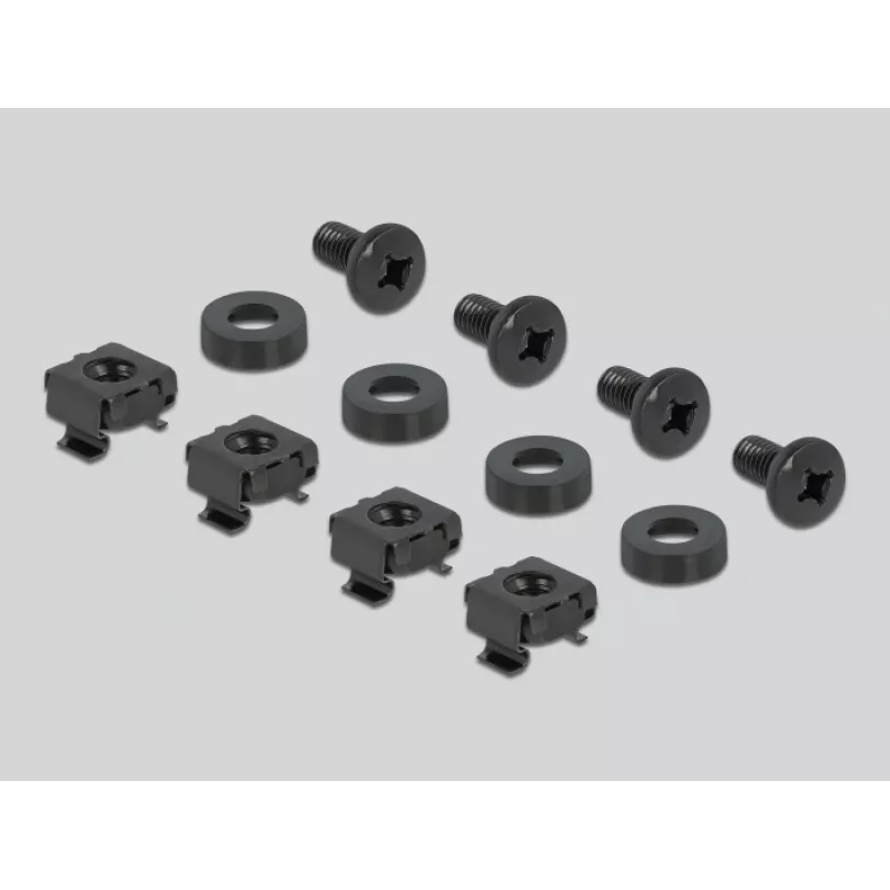 Kabelių bėgelis DeLOCK 66884 Juodas 180 mm plotis 482 mm gylis 90 mm aukštis
