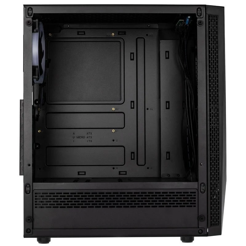 Kolink VOID RGB korpusas (Midi Tower) juodas su LED ventiliatoriumi, langu ir dulkių filtru