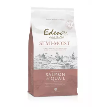 EDEN Semi-Moist Salmon & Quail - pusiau drėgnas šunų ėdalas - 10kg
