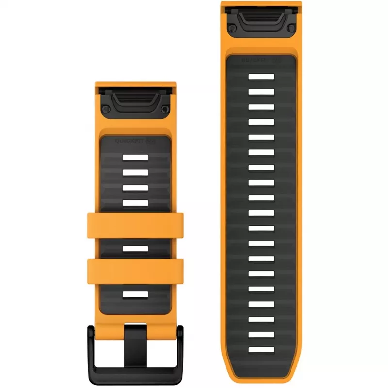 Garmin QuickFit 010-13393-01 silikoninis dirželis 26 mm, Graphite Orange