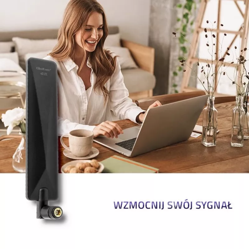 Qoltec 57018 4G LTE kryptinė antena | 7dBi | Vidinė