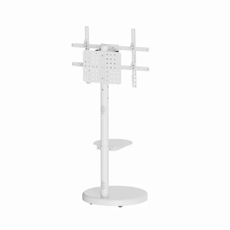 Grindinis TV stovas GEMBIRD TVS-86TR-01-W baltas, 37–86 colių, pasukamas ir pakreipiamas, VESA 200x200–600x400, maks. 50 kg