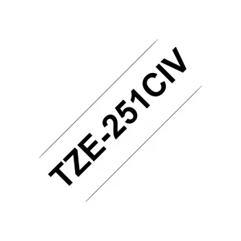 Brother TZE231CIV etikečių juosta – juoda ant baltos, TZe