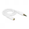 Garso kabelis 3,5 mm M-M Delock 83763 0,5 m baltas