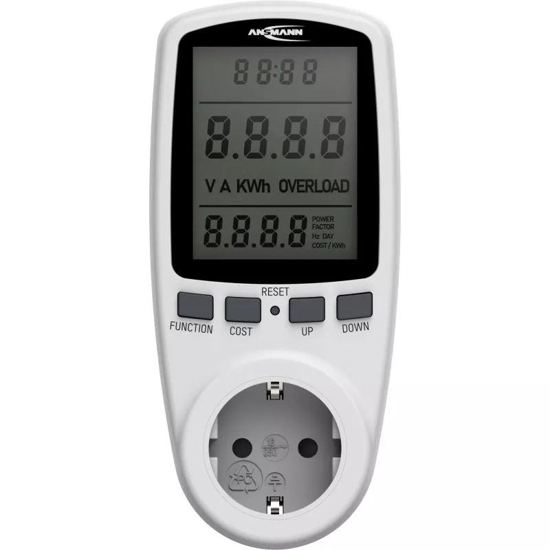 Energijos sąnaudų matuoklis ANSMANN APM2 120-0007 su LCD ekranu