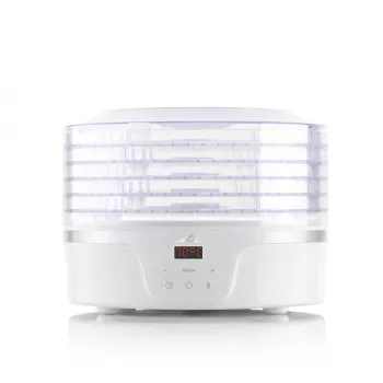 Džiovintuvas maistui ETA Secca skaidrus baltas 380 W, LED ekranas, 24 h laikmatis, 300×300×220 mm