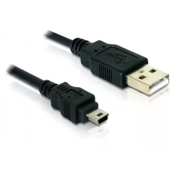 USB laidas DeLOCK 82252 USB 2.0 1,5 m USB A – Mini-USB B juodas