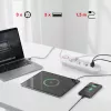 Maclean MCE394W ilgintuvas 3 kištukiniai lizdai, 3×USB 2.1A, 2500 W, 1,5 m laidas, baltas