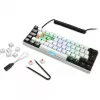 Sharkoon SGK50 S4 klaviatūra žaidimams USB QWERTZ vokiška balta RGB LED