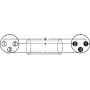 Audio kabelis XLR 3 kontaktų Omnitronic 3022010L Mėlynas 3m