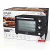 Elektrinė kompaktiška stalviršinė orkaitė Adler AD 6026 – 48 L talpa, 1800 W, laisvai pastatoma, mechaninis laikmatis