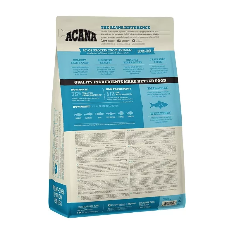 ACANA Pacifica - sausas ėdalas katėms - 1,8 kg