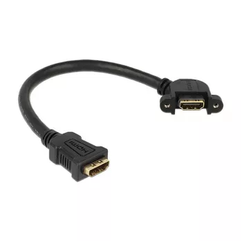 HDMI laidas DELOCK 0,25 m 2xHDMI