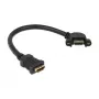 HDMI laidas DELOCK 0,25 m 2xHDMI