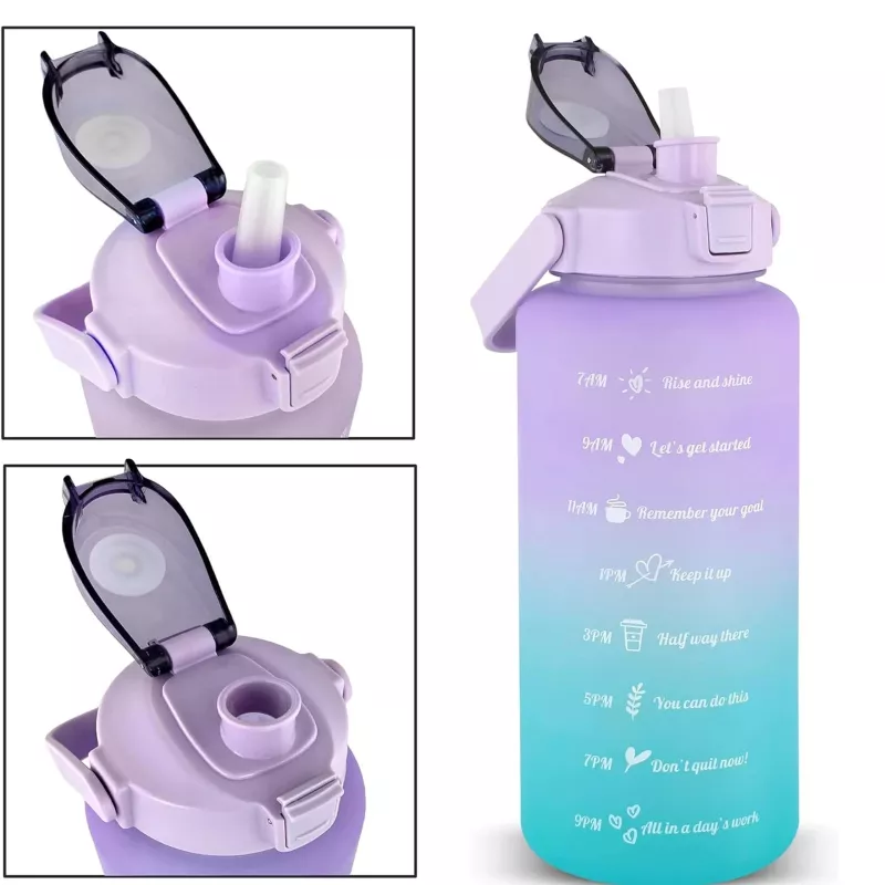 Extralink Motyvacinis butelis, vandens butelis, 2000 ml, violetinė-mėlyna, BUT-992