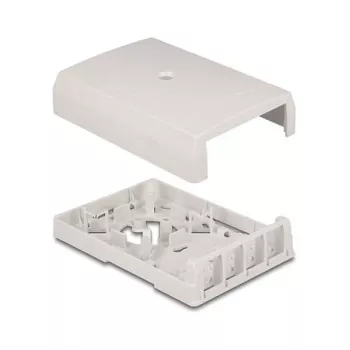 DeLOCK 67053 Sieninė 4 prievadų keystone dėžutė, balta