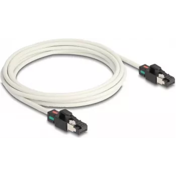 DeLOCK tinklo kabelis RJ45 kištukas į kištuką Cat.6A S/FTP 3 m baltas
