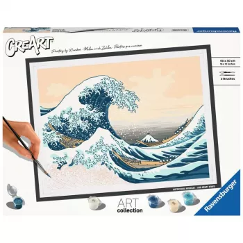 Piešimo rinkinys pagal skaičius Ravensburger CreArt ART Collection Didžioji banga Hokusai 23690