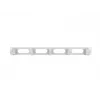 Kabelių tvarkymo panelė LANBERG AK-1205-S, 1U metalinė, 19 colių (48,3 cm), gylis 80 mm, pilka