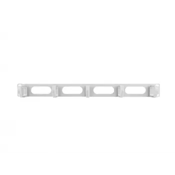Kabelių tvarkymo panelė LANBERG AK-1205-S, 1U metalinė, 19 colių (48,3 cm), gylis 80 mm, pilka