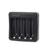 Baterijų įkroviklis Gembird BC-USB-03 USB suderinamas AA AAA juodas