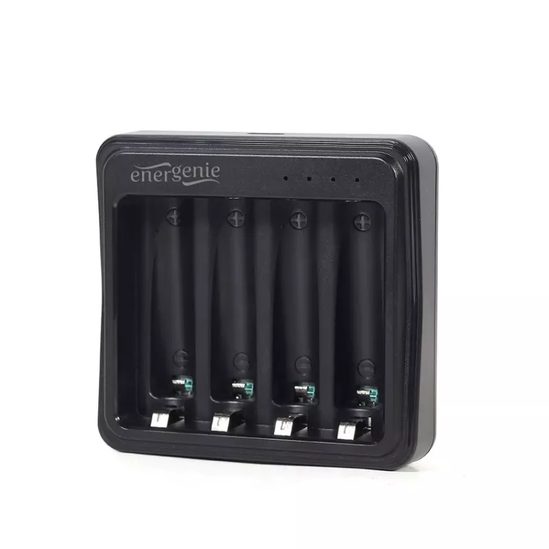 Baterijų įkroviklis Gembird BC-USB-03 USB suderinamas AA AAA juodas