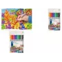 Flomasteriai Staedtler 320 C12 smulkus/vidutinis juoda, mėlyna, ruda, žalia, pilka, šviesiai mėlyna, šviesiai pilka, oranžinė, rožinė, raudona, violetinė, geltona