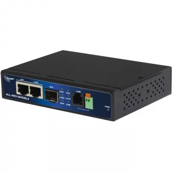 Modemas ALLNET ALL-MC116VDSL2 160 Mbit/s 2x RJ45 SFP juodas