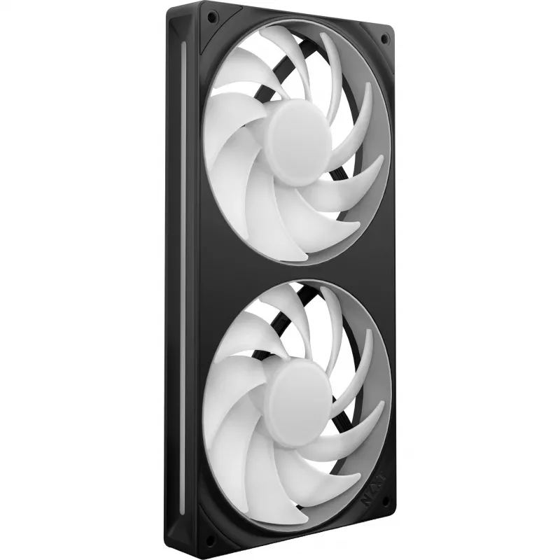 NZXT F280 RGB Core 140mm ARGB PWM 2 viename rėmelyje juoda