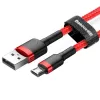 USB laidas Baseus CAMKLF-C09 2m USB A Micro-USB B Raudonas
