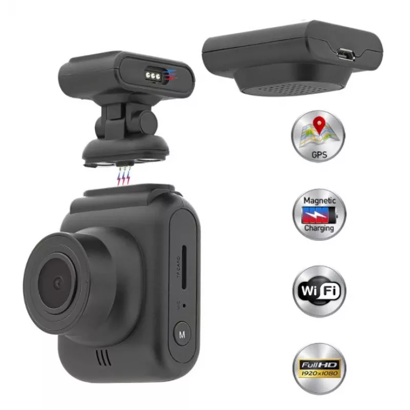 Automobilinis vaizdo registratorius Tellur Dash Patrol DC2 FullHD 1080P GPS juodas
