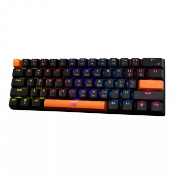 Mechaninė klaviatūra Baracuda Dolphin Black US išdėstymas su raudonais jungikliais