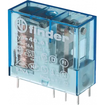 FINDER FIN 40.61.7 24V4 - Relė PCB, 1 CO, 16 A, AgSnO2, 24 V DC jautri