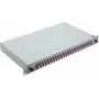 Tinklo kabelis Helos LWL 19 colių Splice Box 24 x LC Duplex OM4 paruošta pilka 375560