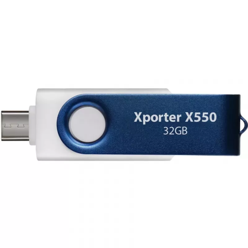 Xporter X550 32GB USB atmintukas mėlynas/baltas, USB-A ir USB-C 3.2 Gen 1