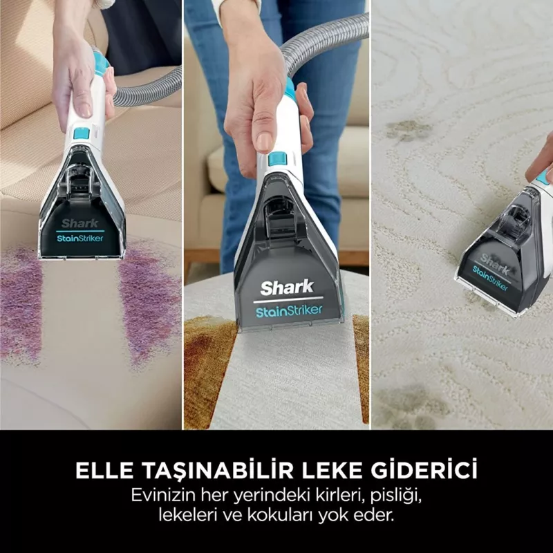 Sharkclean PX200EUT nešiojamas kilimų valymo aparatas, gilus / tarpinis, baltas