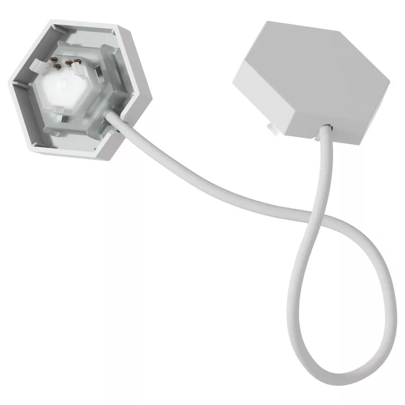 Šviesų jungiklis Nanoleaf Flex — baltas, 0,24 m laidas, 3 vnt. pakuotė
