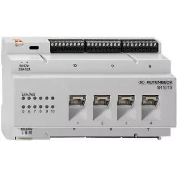 Rutenbeck SR 10TX GB – tinklo jungiklis (switch) – 10 prievadų 10/100/1000 – montuojamas ant DIN bėgelio (23510505)