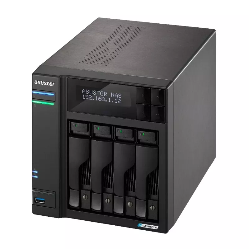 Asustor LOCKERSTOR 4 Gen2 (AS6704T) NAS darbalaukio Intel® Celeron® N N5105 4 GB DDR4 0 TB ADM juodas