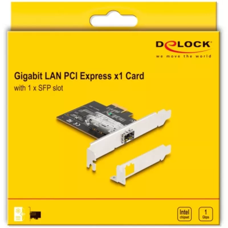 DeLOCK 88318 PCI Express x1 tinklo plokštė, 1 x SFP Gigabit LAN