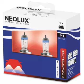 Neolux H4 Extra Light halogeninė lemputė 2 vnt. — 12V 60/55W