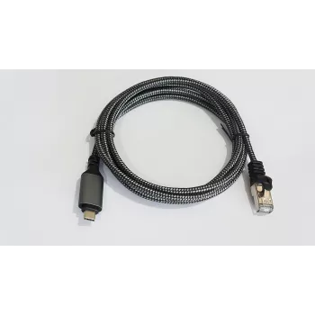 Tinklo laidas AKTBXKS6USBC30B RJ-45 USB-C Cat.6 3m juodas